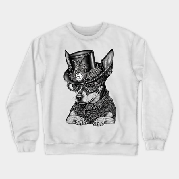 Cyberpunk Dog - Stand Out in Style Crewneck Sweatshirt by All About Nerds